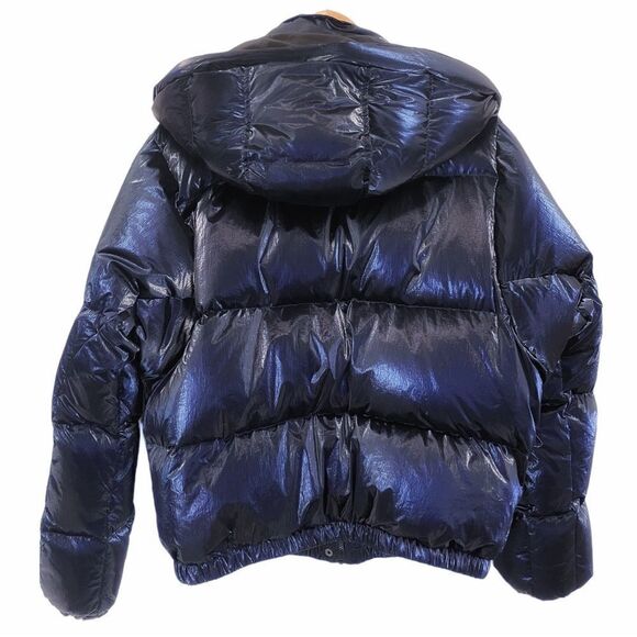 Blanc Noir Navy Reflective Puffer Jacket - Picture 11 of 12